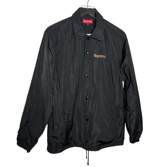 Supreme Jacket Gonz Logo Coaches Black Mens Medium streetwear embroidered logo - Picture 9 of 9